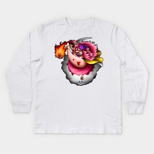 big mom Kids Long Sleeve T-Shirt